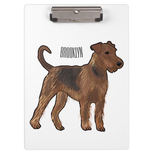 Porte-bloc Airedale terrier dog cartoon (Devant)