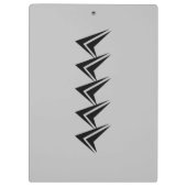 Porte-bloc Ajouter le nom des initiales blanc et gris (Dos)