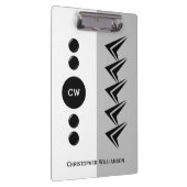 Porte-bloc Ajouter le nom des initiales blanc et gris (Swatch)