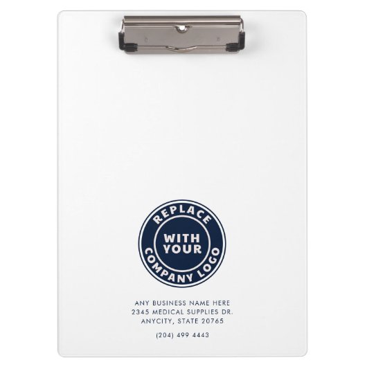 Porte-bloc Ajouter un logo d'entreprise Personnel d'usine sim (Devant)