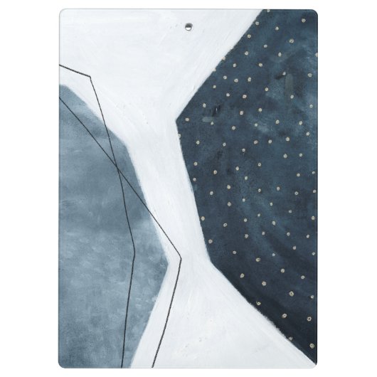 Porte-bloc Ajouter vos initiales | Abstraction adjacente (Dos)