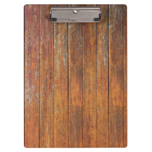 Porte-bloc Ajoutez votre logo bois de grange rustique (Devant)