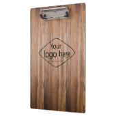 Porte-bloc Ajoutez votre logo bois de grange rustique (Gauche)