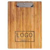 Porte-bloc Ajoutez votre logo bois de grange rustique (Devant)