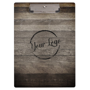 Porte-bloc Ajoutez votre logo en bois de grange rustique
