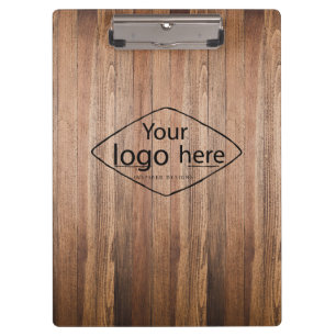 Porte-bloc Ajoutez votre logo en bois de grange rustique