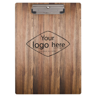 Porte-bloc Ajoutez votre logo en bois de grange rustique