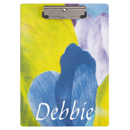 Porte-bloc Ajoutez votre nom | False Indigo III (Devant)