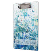 Porte-bloc Ajoutez votre nom | Mer Speckled I (Gauche)