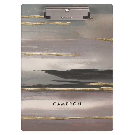 Porte-bloc Ajoutez votre or nommé du brouillard II de matin (Devant)