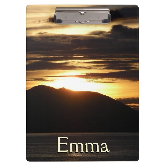 Porte-bloc Alaskan Sunset III Belle photographie de l'Alaska (Devant)