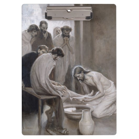Porte-bloc Albert Edelfeel - Jésus Laver les pieds des discip (Devant)