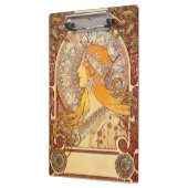 Porte-bloc Alfonse Mucha Zodiac Art nouveau femme (Gauche)
