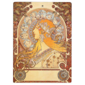 Porte-bloc Alfonse Mucha Zodiac Art nouveau femme (Dos)