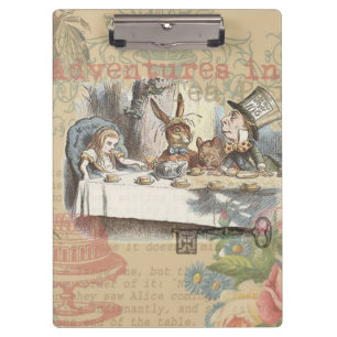Porte-bloc Alice au pays des merveilles Mad Tea Party Art
