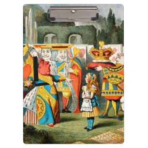 Porte-bloc Alice Aventures Merveilleux Reine de Coeur