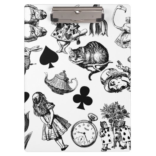 Porte-bloc Alice White Rabbit Wonderland Classic (Devant)