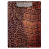 Porte-bloc Aligator Classic Reptile en cuir (Faux) (Devant)