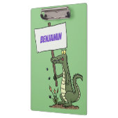 Porte-bloc Aligator de crocodile drôle avec dessin animé (Gauche)