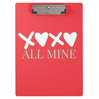 Porte-bloc ALL MINE XOXO Valentine Shirt - Minimal Love Desig