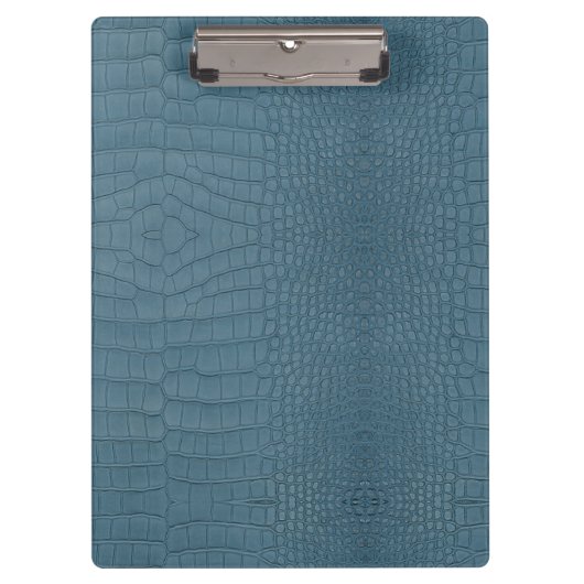 Porte-bloc Alligator Turquoise Texture Imprimer (Devant)