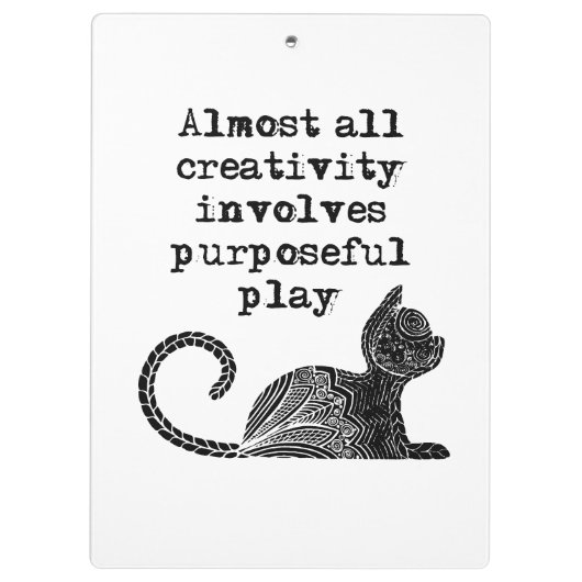 Porte-bloc Almost all creativity implives purposeful play I (Dos)