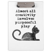 Porte-bloc Almost all creativity implives purposeful play I (Devant)