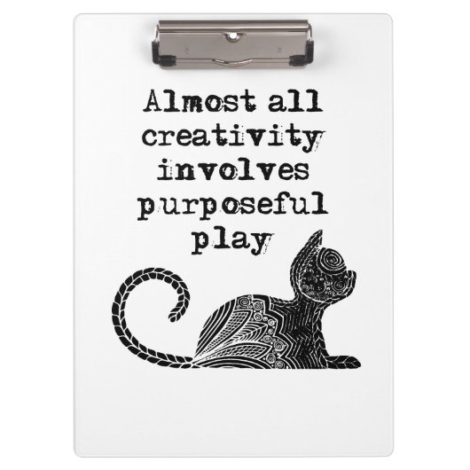 Porte-bloc Almost all creativity implives purposeful play I (Devant)