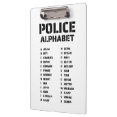 Porte-bloc Alphabet Phonétique Police (Gauche)