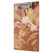 Porte-bloc Alphonse Mucha Art Nouveau Détail floral (Gauche)