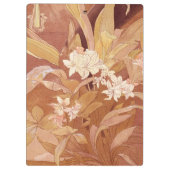 Porte-bloc Alphonse Mucha Art Nouveau Détail floral (Dos)