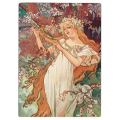 Porte-bloc Alphonse Mucha, Les Saisons (1896) Printemps (Dos)