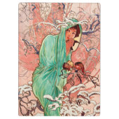 Porte-bloc Alphonse Mucha, Les Saisons, Hiver (1896) (Dos)