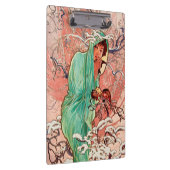 Porte-bloc Alphonse Mucha, Les Saisons, Hiver (1896) (Swatch)