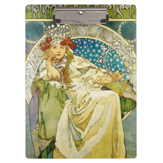 Porte-bloc Alphonse Mucha Princess Hyacinth Art Nouveau (Devant)