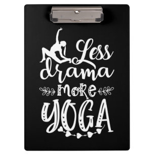 Porte-bloc Amateur de yoga   Moins et plus de yoga