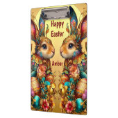 PORTE-BLOC AMBER ~ HAPPY EASTER ~ EASTER BUNNIES ~ (Gauche)