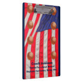 Porte-bloc American Flag, équipe de basket-ball entraîneur Me (Swatch)