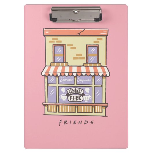 Porte-bloc AMIS™ | Central Perk Cartoon Coffee Shop (Devant)