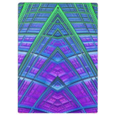 Porte-bloc AMOS ~ 3D ! ~ Vert pourpre et bleu original ~ (Dos)