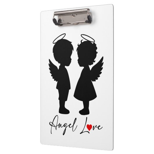 Porte-bloc Amour Ange – Conception de Couple d'Anges Mignons (Gauche)