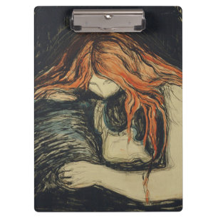 Porte-bloc Amour et douleur (Le Vampire) (par Edvard Munch)
