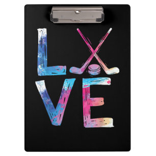 Porte-bloc Amour Hockey sur glace filles Dons de hockey femme