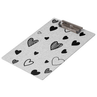 Porte-bloc amour monochrome