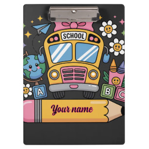 Porte-bloc Amusant bus scolaire mignon Éducation enfant ren