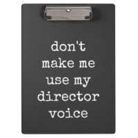 Amusant du théâtre Directeur Humour Citation Black
