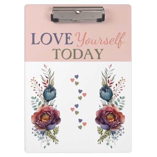 Porte-bloc Amusez-vous aujourd'hui floral (Devant)