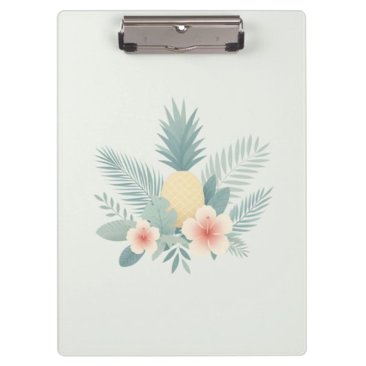Porte-bloc Ananas floral & Hawaiian (Devant)
