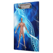 Porte-bloc Anatomie humaine avec brins ADN (Gauche)