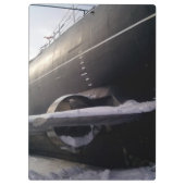 Porte-bloc Ancien sous-marin dans la neige (Dos)